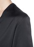 Detail View - Click To Enlarge - THE ROW - 'Emka' linen blend satin top