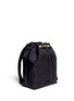 Figure View - Click To Enlarge - THE ROW - Leather trim nylon drawstring backpack