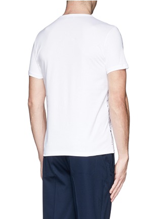 Back View - Click To Enlarge - MONCLER - 'Maglia' paint splatter cotton T-shirt