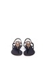 Figure View - Click To Enlarge - RENÉ CAOVILLA - Floral strass glitter suede sandals