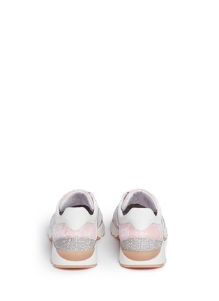 Back View - Click To Enlarge - RENÉ CAOVILLA - Strass pavé lace sneakers