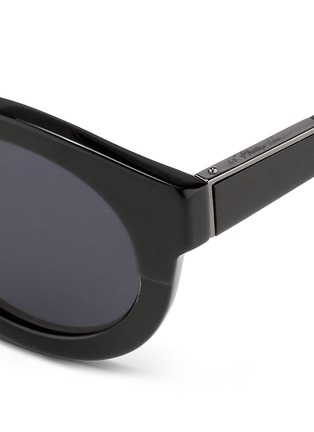 Detail View - Click To Enlarge - 3.1 PHILLIP LIM - x Linda Farrow chunky round keyhole acetate sunglasses