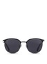 Main View - Click To Enlarge - 3.1 PHILLIP LIM - Acetate brow bar wire frame sunglasses