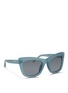Figure View - Click To Enlarge - 3.1 PHILLIP LIM - Frosted acetate cat eye sunglasses