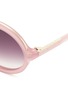 Detail View - Click To Enlarge - 3.1 PHILLIP LIM - Stainless steel rim frosted sunglasses