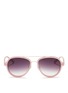 Main View - Click To Enlarge - 3.1 PHILLIP LIM - Stainless steel rim aviator sunglasses