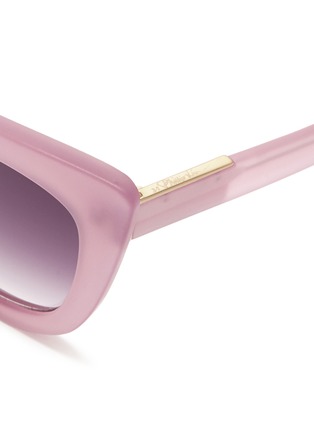Detail View - Click To Enlarge - 3.1 PHILLIP LIM - Frosted acetate cat eye sunglasses