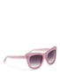 Figure View - Click To Enlarge - 3.1 PHILLIP LIM - Frosted acetate cat eye sunglasses