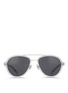 Main View - Click To Enlarge - 3.1 PHILLIP LIM - x Linda Farrow stainless steel rim aviator sunglasses