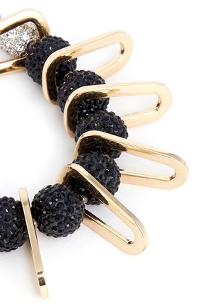 Detail View - Click To Enlarge - VENNA - Chain link spacer pavé bead bracelet
