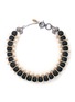 Main View - Click To Enlarge - VENNA - Chain link pearl pavé collar necklace