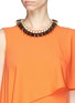 Figure View - Click To Enlarge - VENNA - Chain link pearl pavé collar necklace