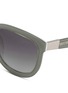 Detail View - Click To Enlarge - THE ROW - x Linda Farrow oversize D-frame colourblock acetate sunglasses