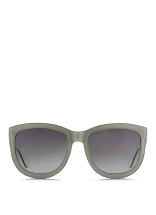 Main View - Click To Enlarge - THE ROW - x Linda Farrow oversize D-frame colourblock acetate sunglasses