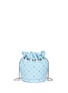 Back View - Click To Enlarge - THOMAS WYLDE - Skull stud quilted leather bucket bag