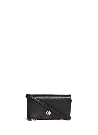 Main View - Click To Enlarge - TORY BURCH - 'Robinson' leather foldover crossbody bag