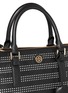 Detail View - Click To Enlarge - TORY BURCH - 'Robinson' mini perforated saffiano leather tote 