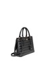 Front View - Click To Enlarge - TORY BURCH - 'Robinson' mini perforated saffiano leather tote 