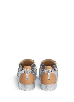 Back View - Click To Enlarge - 73426 - 'London' mirror leather sneakers