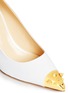 Detail View - Click To Enlarge - 73426 - 'Yvette' stud toe cap patent leather pumps