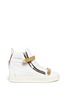 Main View - Click To Enlarge - 73426 - 'London' metal plate leather sneakers
