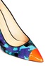 Detail View - Click To Enlarge - 73426 - 'Yvette' neon toe cap camouflage ponyhair pumps