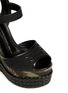 Detail View - Click To Enlarge - 73426 - Camouflage canvas wedge sandals
