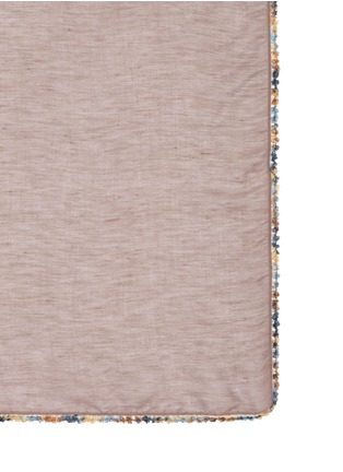 Detail View - Click To Enlarge - FRANCO FERRARI - 'Rieti Co' woven trim modal-linen scarf