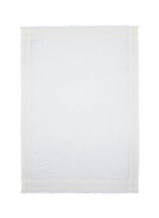 Main View - Click To Enlarge - FRANCO FERRARI - Lurex border cotton-cashmere-silk scarf
