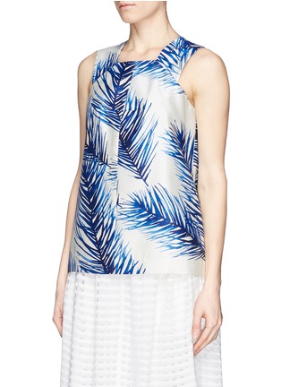 Front View - Click To Enlarge - TORY BURCH - Baltic print silk gazar top