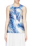 Main View - Click To Enlarge - TORY BURCH - Baltic print silk gazar top