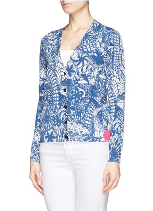 Front View - Click To Enlarge - TORY BURCH - 'Blakely' dreamcatcher print cardigan
