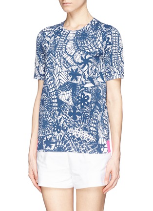 Front View - Click To Enlarge - TORY BURCH - 'Ariel' dreamcatcher print knit T-shirt