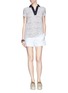 Figure View - Click To Enlarge - TORY BURCH - 'Dixie' stripe cotton polo tunic