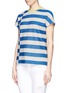 Front View - Click To Enlarge - TORY BURCH - 'Sandy' cotton birdseye knit T-shirt