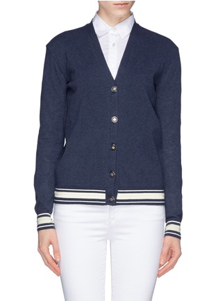 Main View - Click To Enlarge - TORY BURCH - 'Madison' Mako cotton cardigan