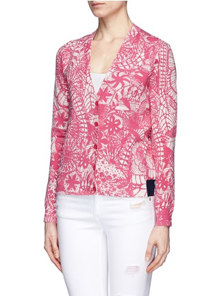 Front View - Click To Enlarge - TORY BURCH - 'Blakely' dreamcatcher print cardigan