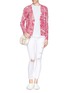Figure View - Click To Enlarge - TORY BURCH - 'Blakely' dreamcatcher print cardigan