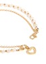 Detail View - Click To Enlarge - ASTLEY CLARKE - 'Heart' 18k gold rose quartz friendship bracelet - Love & Self-worth