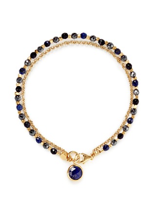 Main View - Click To Enlarge - ASTLEY CLARKE - 'Be Very Mysterious' 18k gold lapis lazuli friendship bracelet - Mystery & Protection