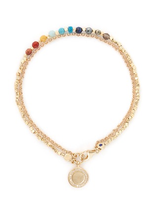 Main View - Click To Enlarge - ASTLEY CLARKE - 'Cosmos' 18k gold rainbow gemstone friendship bracelet - Freedom & Wellbeing