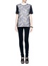 Figure View - Click To Enlarge - JASON WU - Lace front T-shirt
