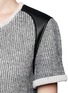 Detail View - Click To Enlarge - IRO - Leather insert knit top