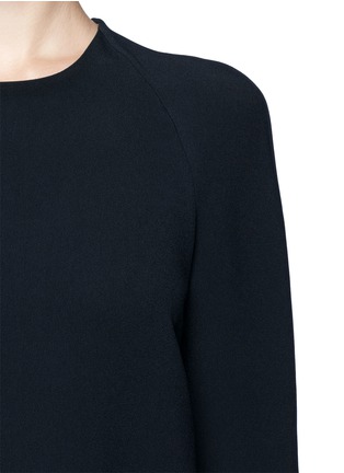Detail View - Click To Enlarge - CHLOÉ - Round neck crepe top