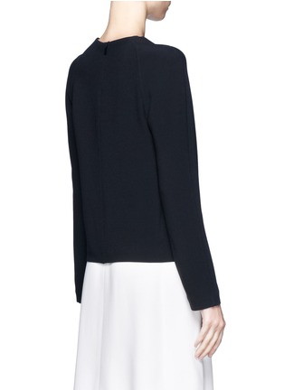 Back View - Click To Enlarge - CHLOÉ - Round neck crepe top