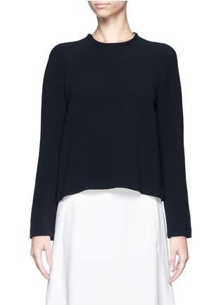 Main View - Click To Enlarge - CHLOÉ - Round neck crepe top