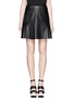 Main View - Click To Enlarge - SANDRO - Punched leather skater skirt