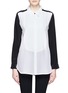 Main View - Click To Enlarge - SANDRO - Choc colour-block silk blouse