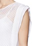 Detail View - Click To Enlarge - SANDRO - 'Exhalté' sheer side mesh top