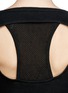 Detail View - Click To Enlarge - SANDRO - 'Soleil' eyelet knit racer back sweater